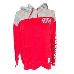 Pink for Victorias Secret University of Lincoln Huskers Red Hoodie Size XS 0187